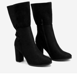 New womens dream pairs mid calf high heel boots